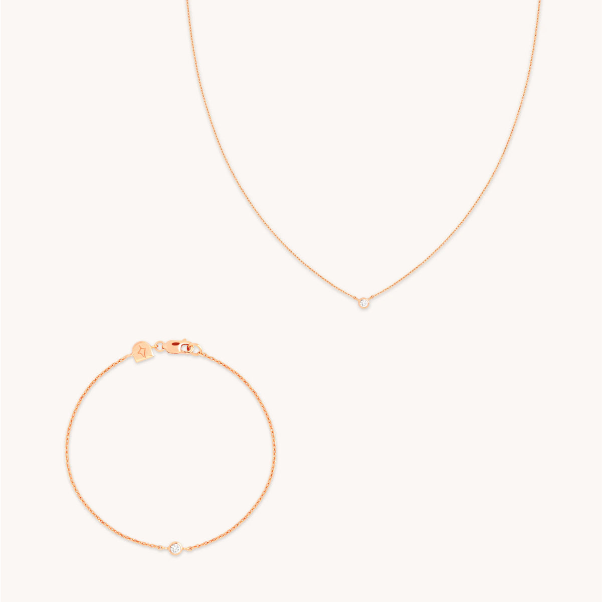 18k Rose Gold Plated Jewellery - Essential Crystal Gift Set in Rose Gold - Stacking Sets - Astrid & Miyu