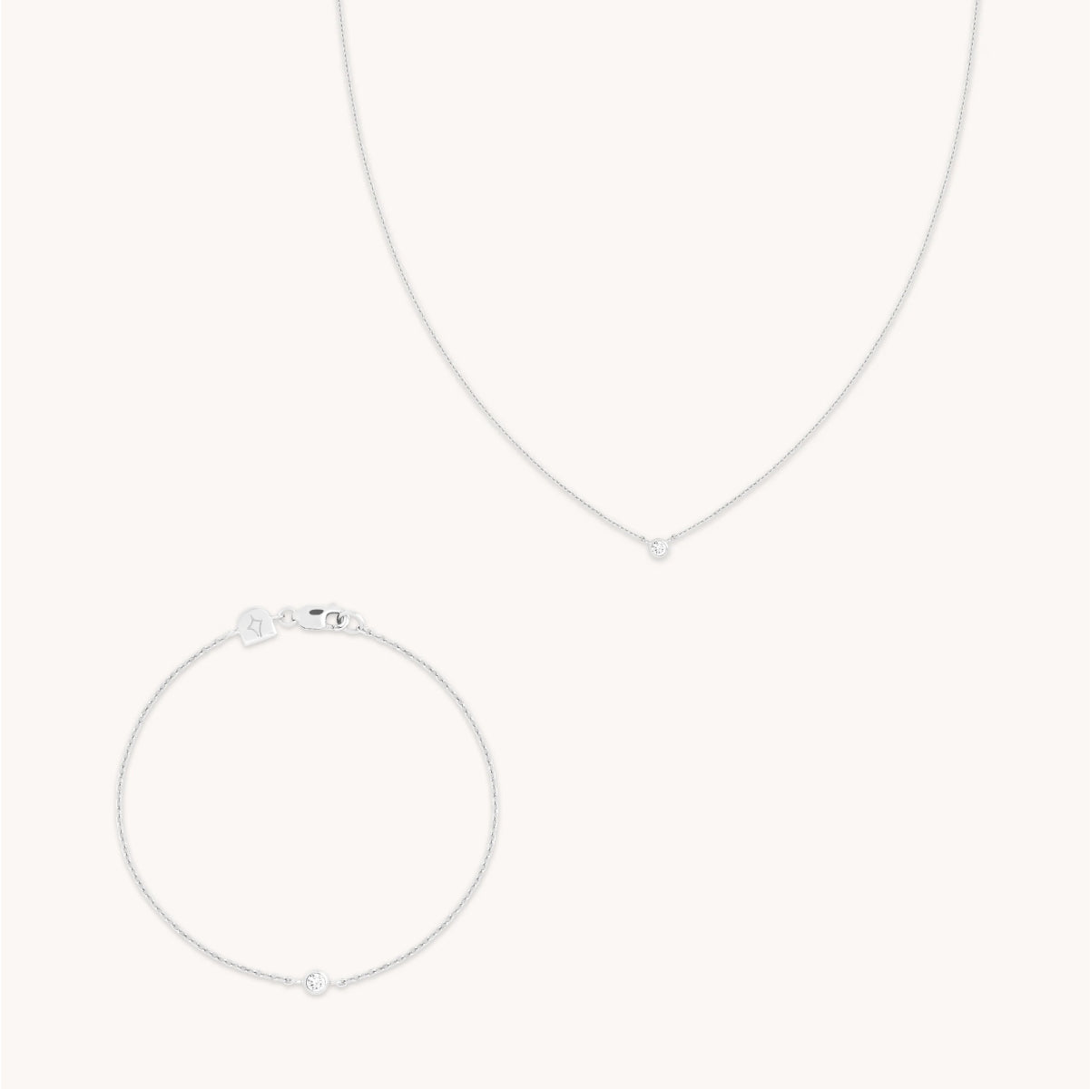 Bold Zodiacs & Zodiac Gift Sets - Essential Crystal Gift Set in Silver - Stacking Sets - Astrid & Miyu