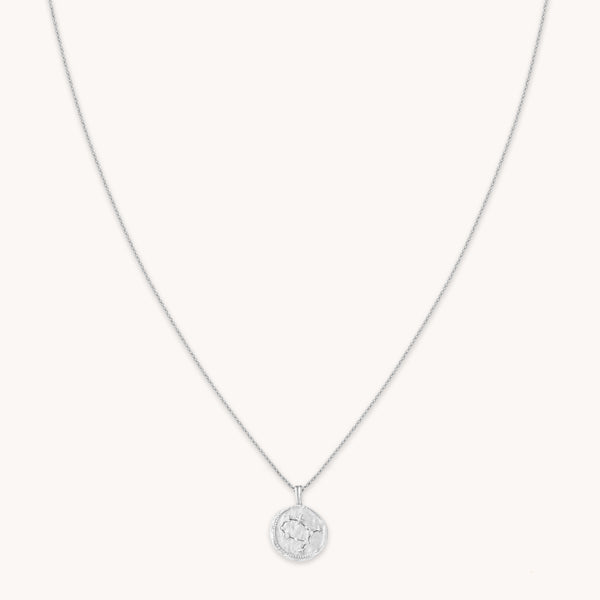 Gemini Zodiac Pendant Necklace in Silver