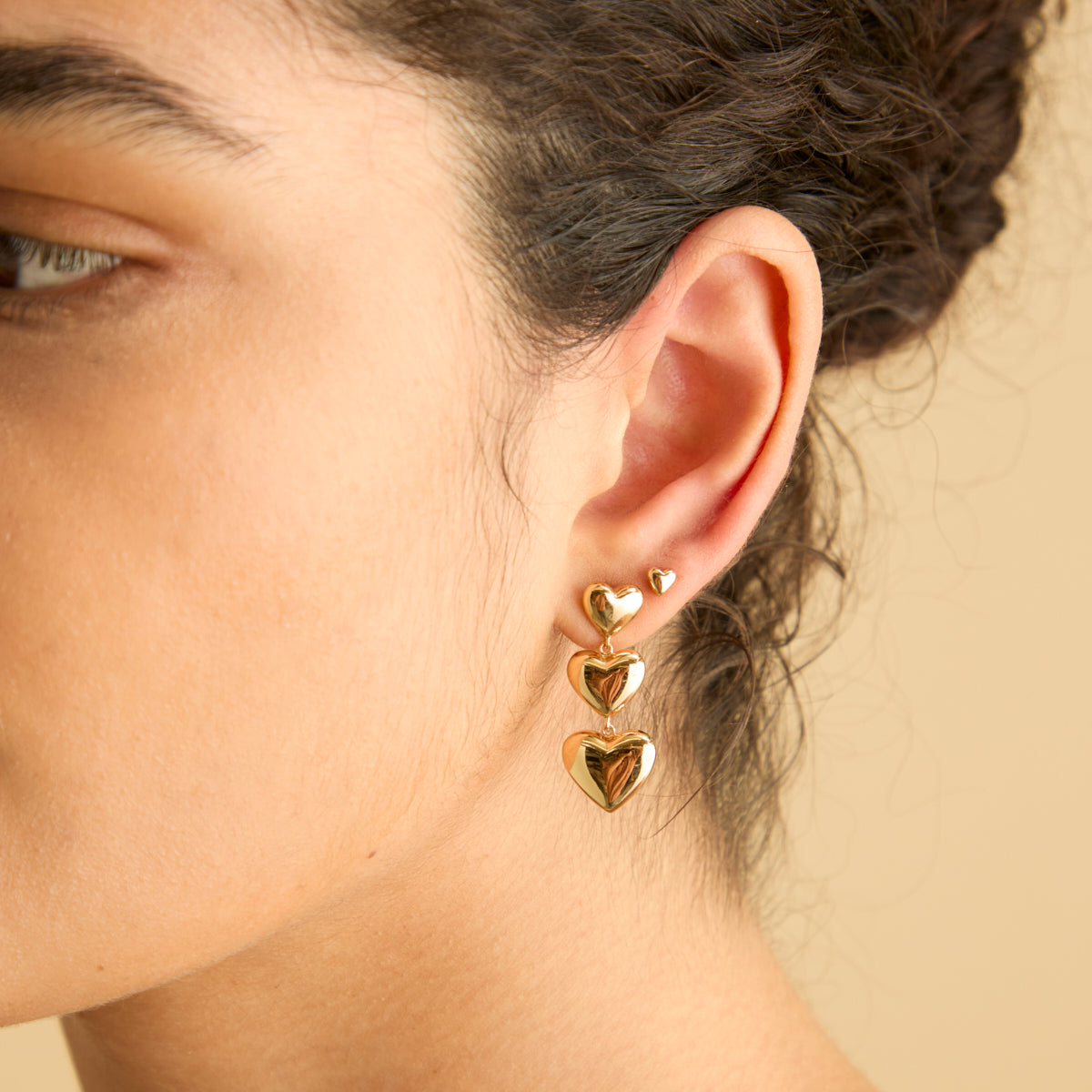 18k Gold Plated Jewellery - Bold Love Gift Set in Gold - Stacking Sets - Astrid & Miyu