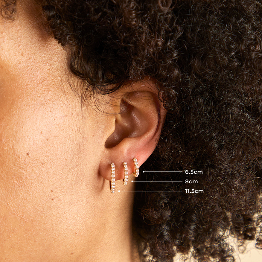 Pearl Single Hoop in Gold-Astrid & Miyu