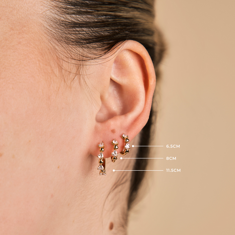 Heart Crystal Hoop in Gold-Astrid & Miyu