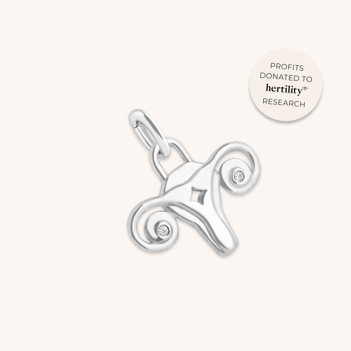 A&M x Hertility Uterus Charm in Silver-Astrid & Miyu