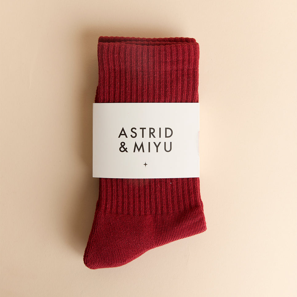Socks in Red-Astrid & Miyu