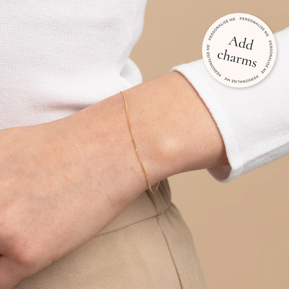 Bracelets - Miyu Chain Bracelet in Solid Gold - - Astrid & Miyu