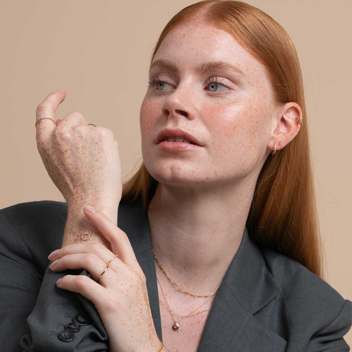 Gemstone Jewellery - November Citrine Birthstone Necklace in Solid Gold - Pendant Necklace - Astrid & Miyu