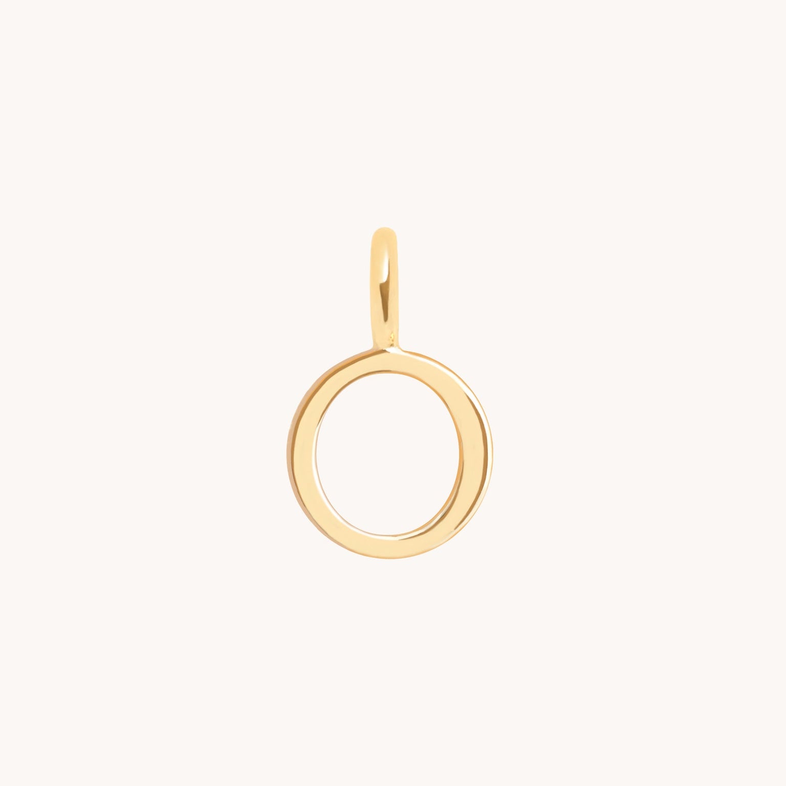 Initial Charms - O Initial Charm in 9k Gold - Welding Charm - Astrid & Miyu