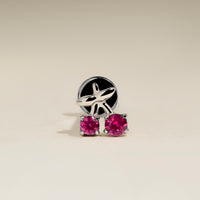 Cherry Titanium Piercing Stud in Platinum-Astrid & Miyu