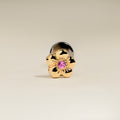 Hibiscus Titanium Piercing Stud in Gold-Astrid & Miyu