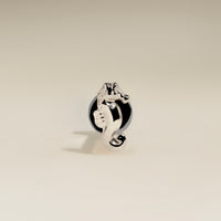 Seahorse Titanium Piercing Stud in Platinum-Astrid & Miyu