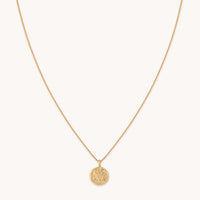 Pisces Zodiac Pendant Necklace in Gold