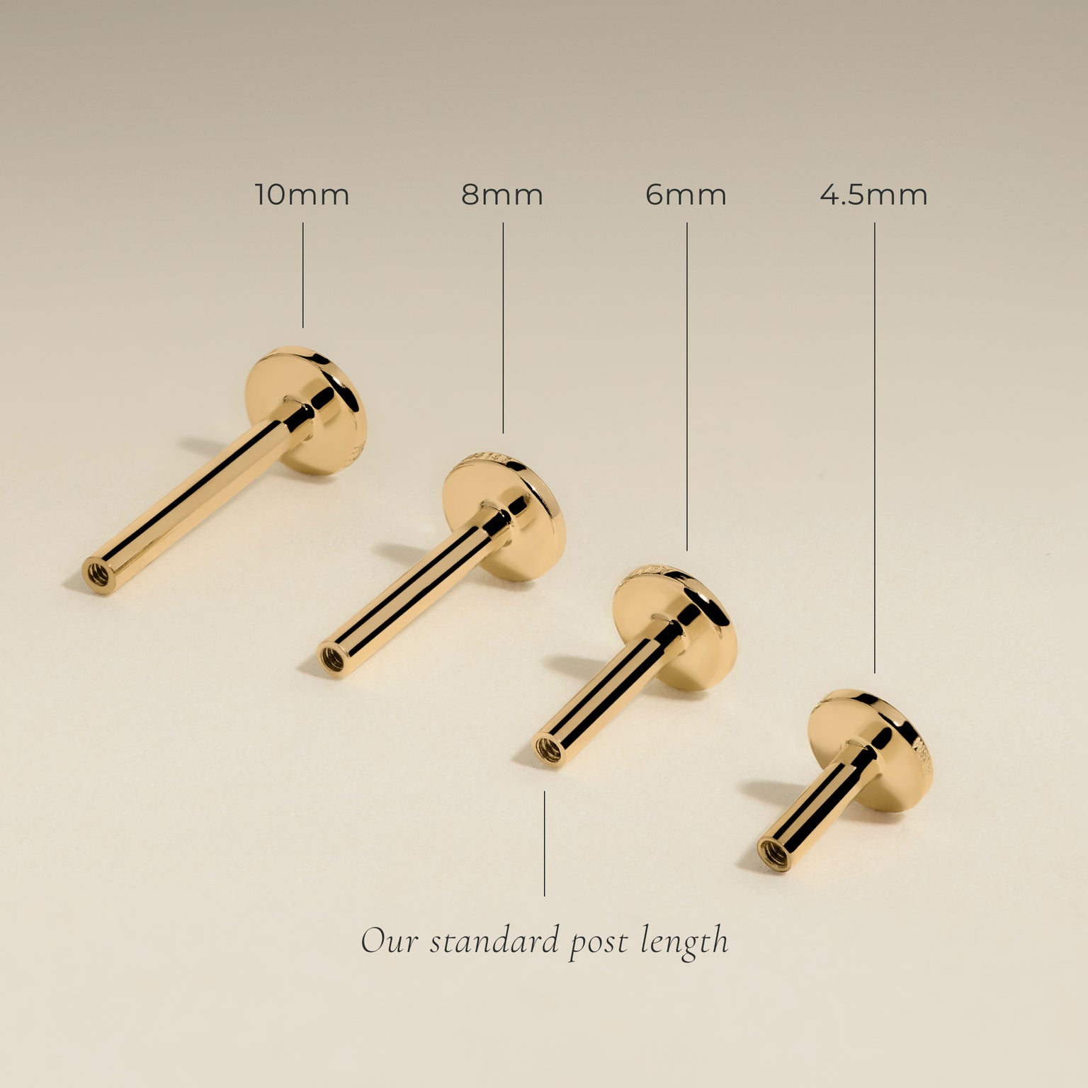 Diamond Stackback™ Post in Solid Gold-Astrid & Miyu