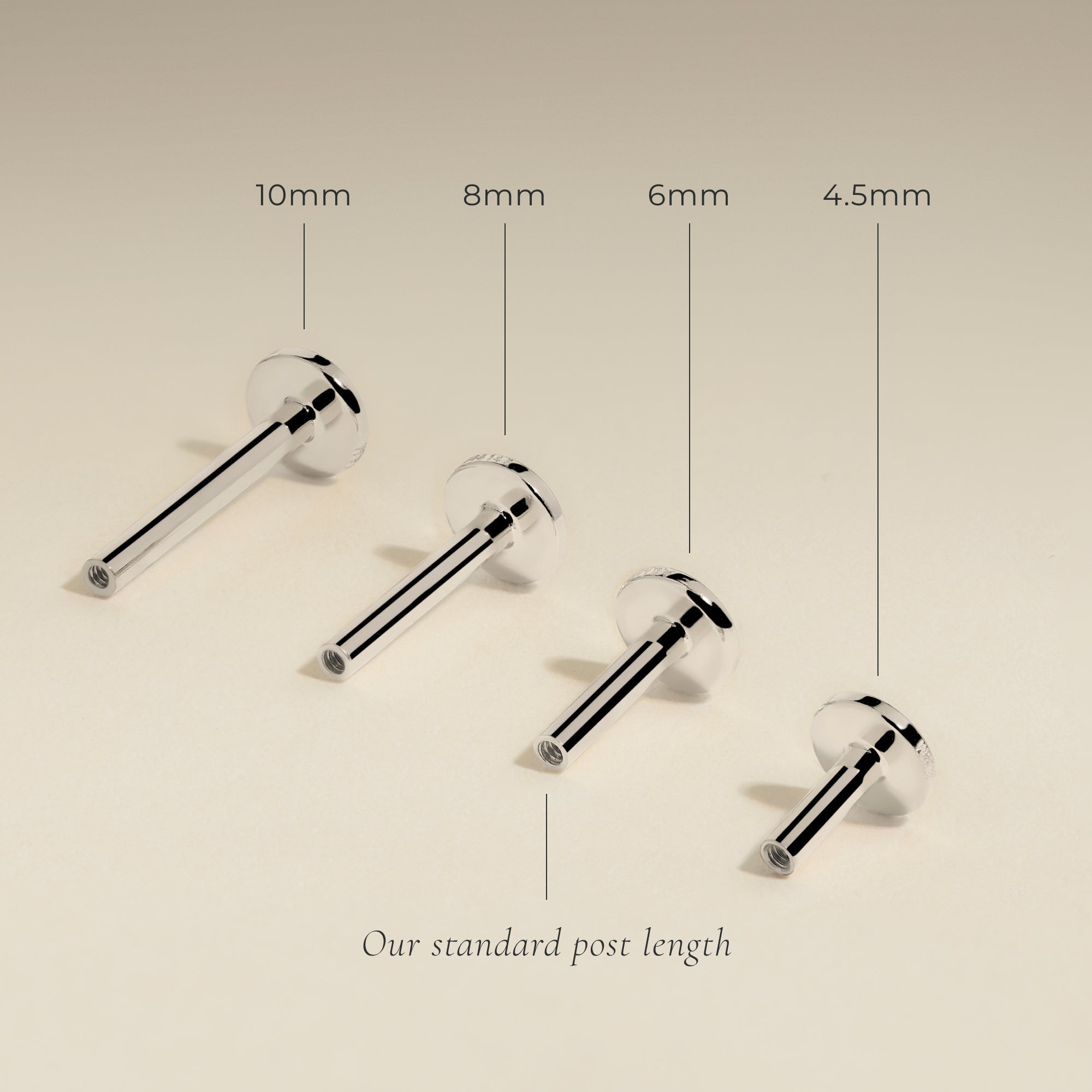 Piercing Post in Titanium-Astrid & Miyu