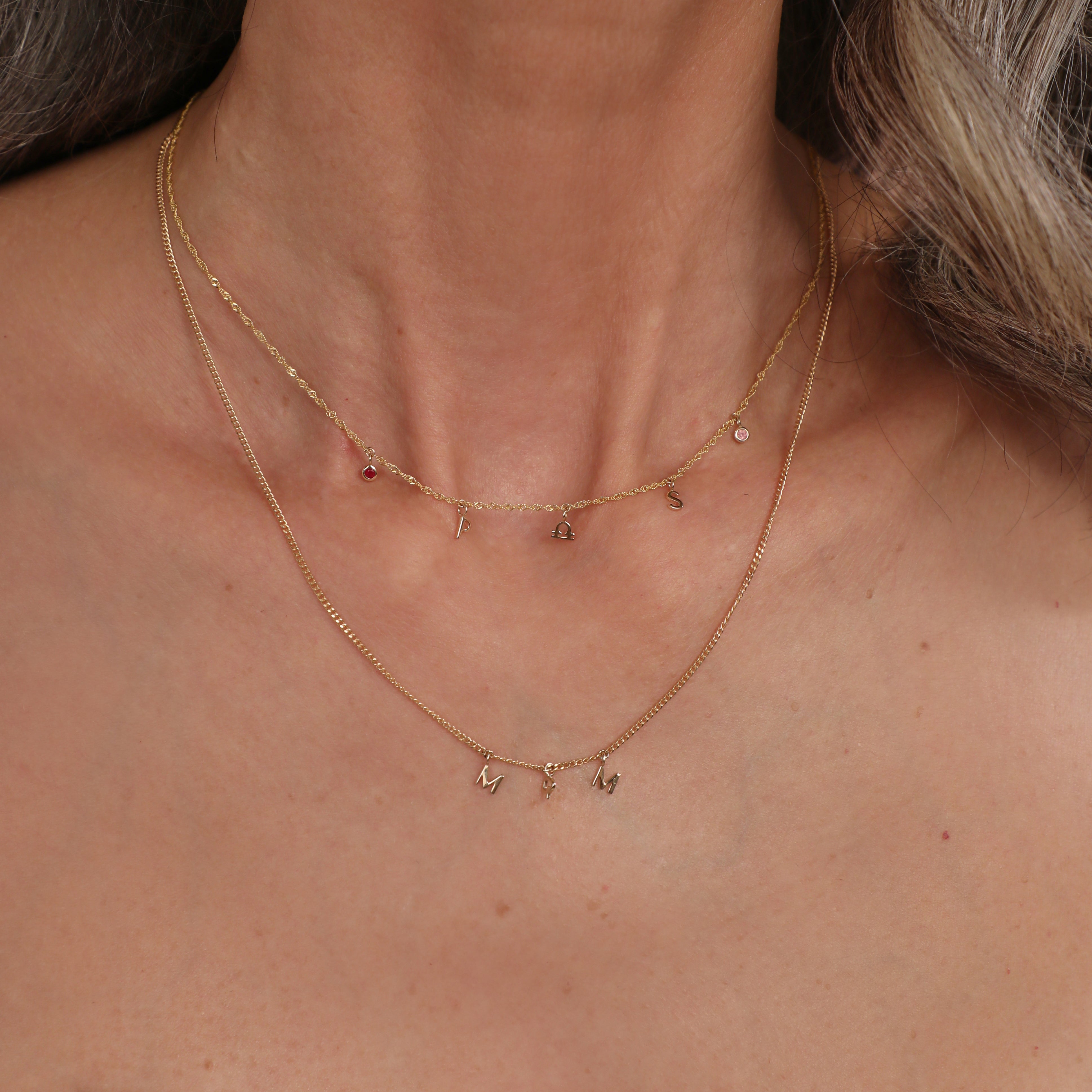 Initial Charms - M Initial Charm 9k Gold - Welding Charm - Astrid & Miyu