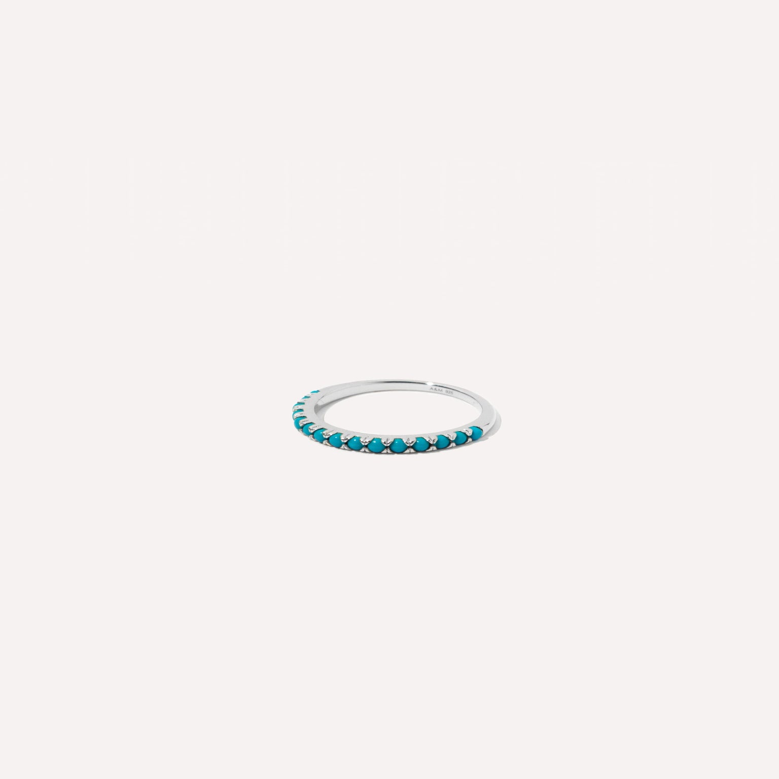Core Collection SS23 - Turquoise Band Ring in Silver - Rings - Astrid & Miyu