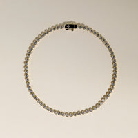 Lab Diamond Tennis Chain Bracelet in Solid Gold-Astrid & Miyu