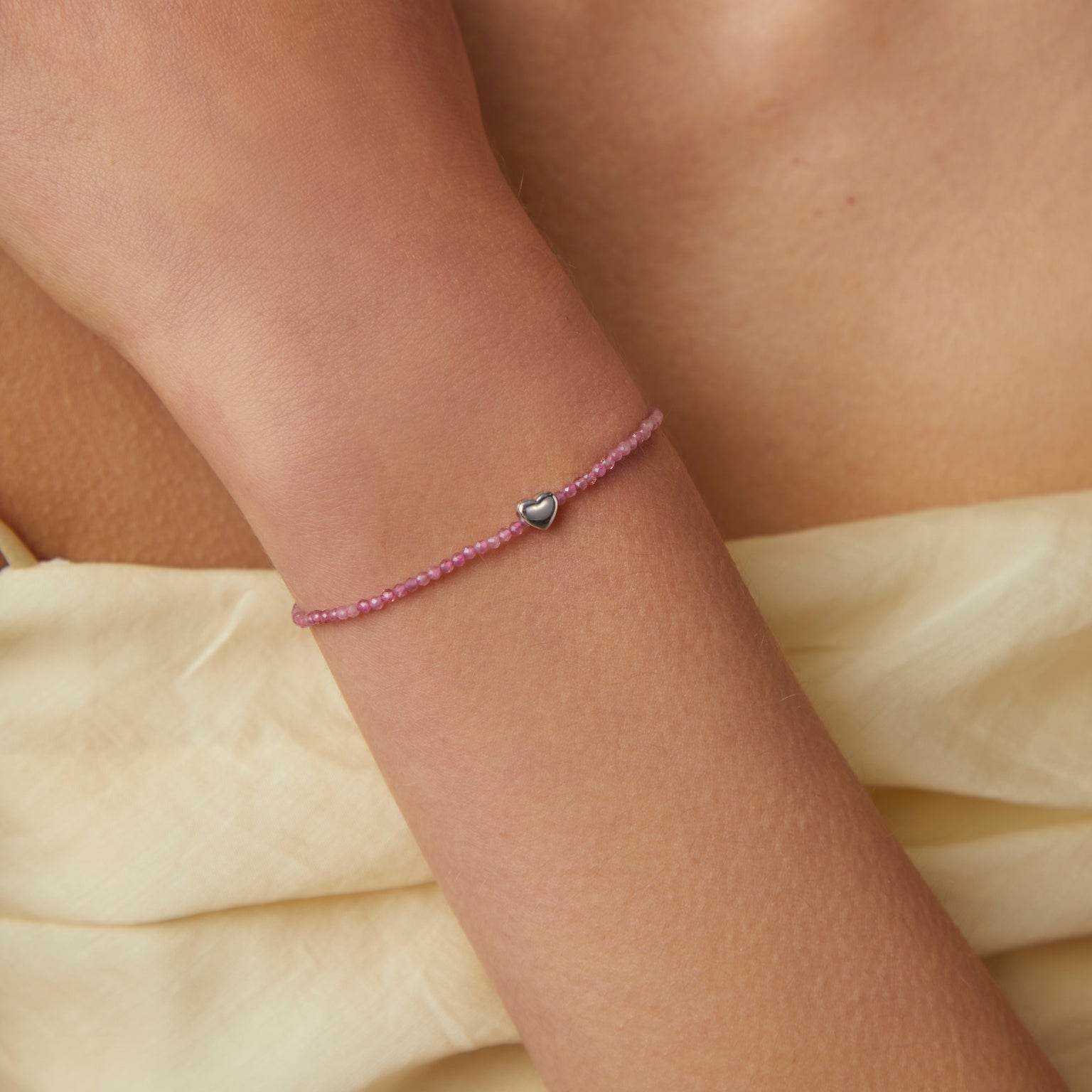 A&M Junior Collection - Heart Click Charm in 9k White Gold - Click Charm - Astrid & Miyu