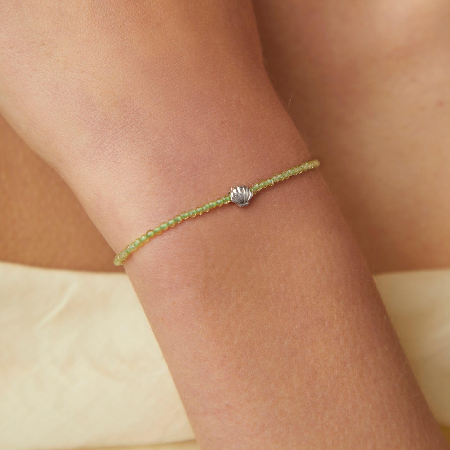 Click Charms - Shell Click Charm in 9k White Gold - Click Charm - Astrid & Miyu