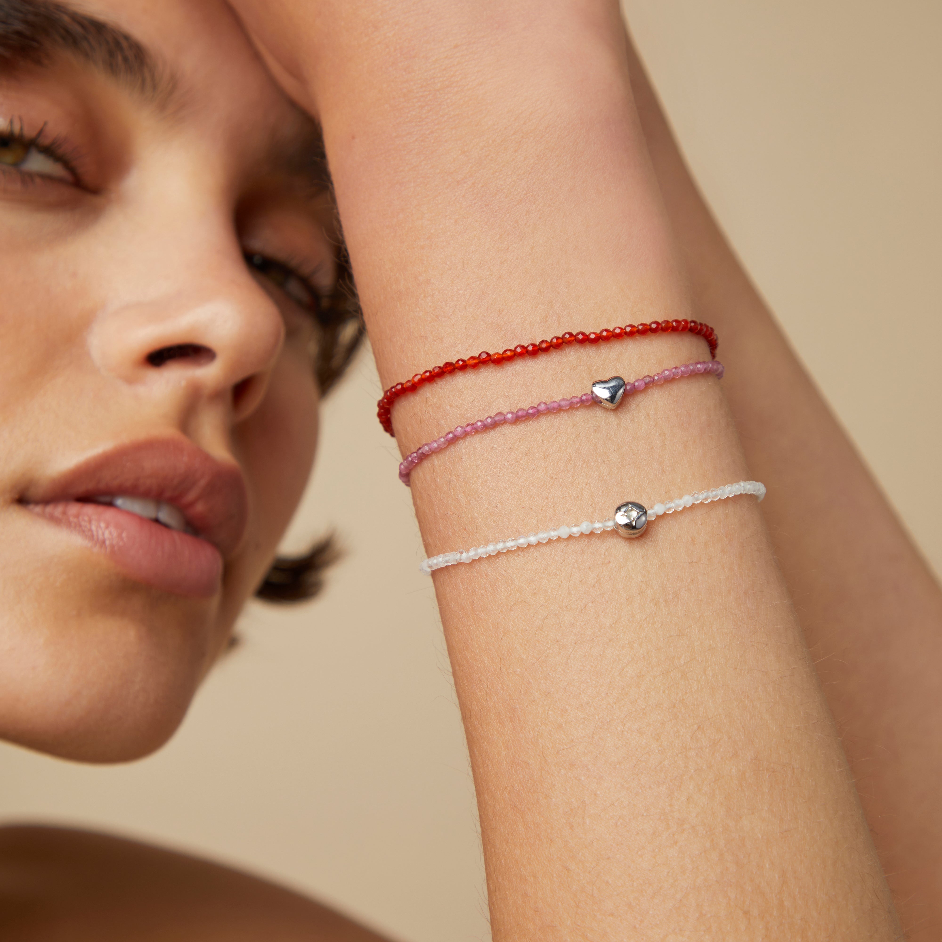 A&M Junior Collection - Cosmic Click Charm in 9k White Gold - Click Charm - Astrid & Miyu