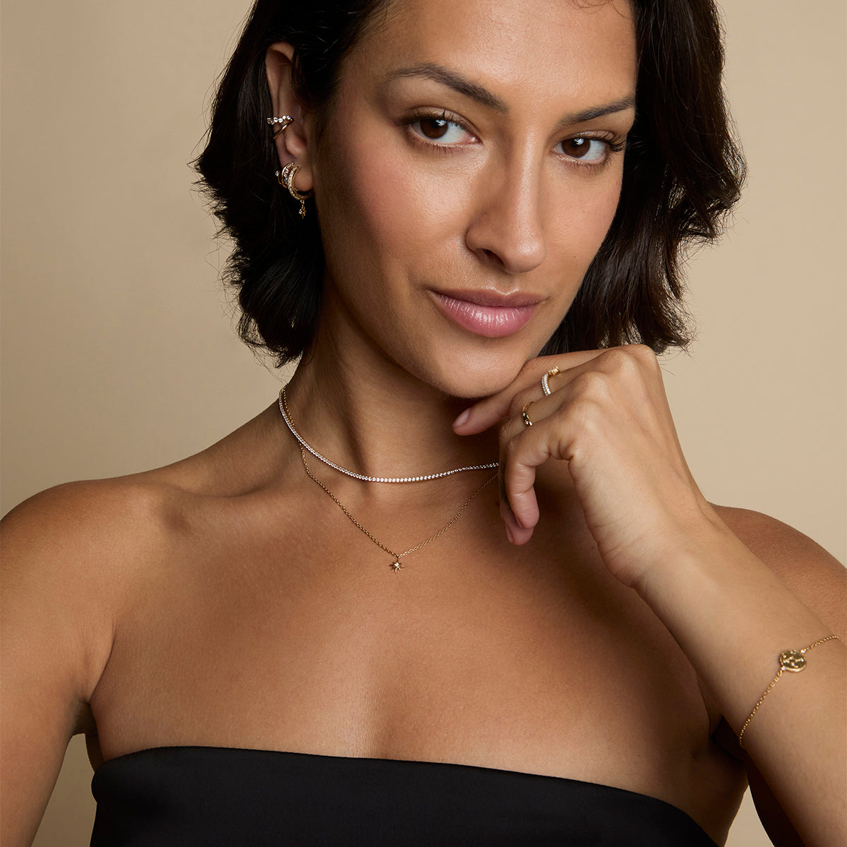 Twilight Star Pendant Necklace in Gold-Astrid & Miyu