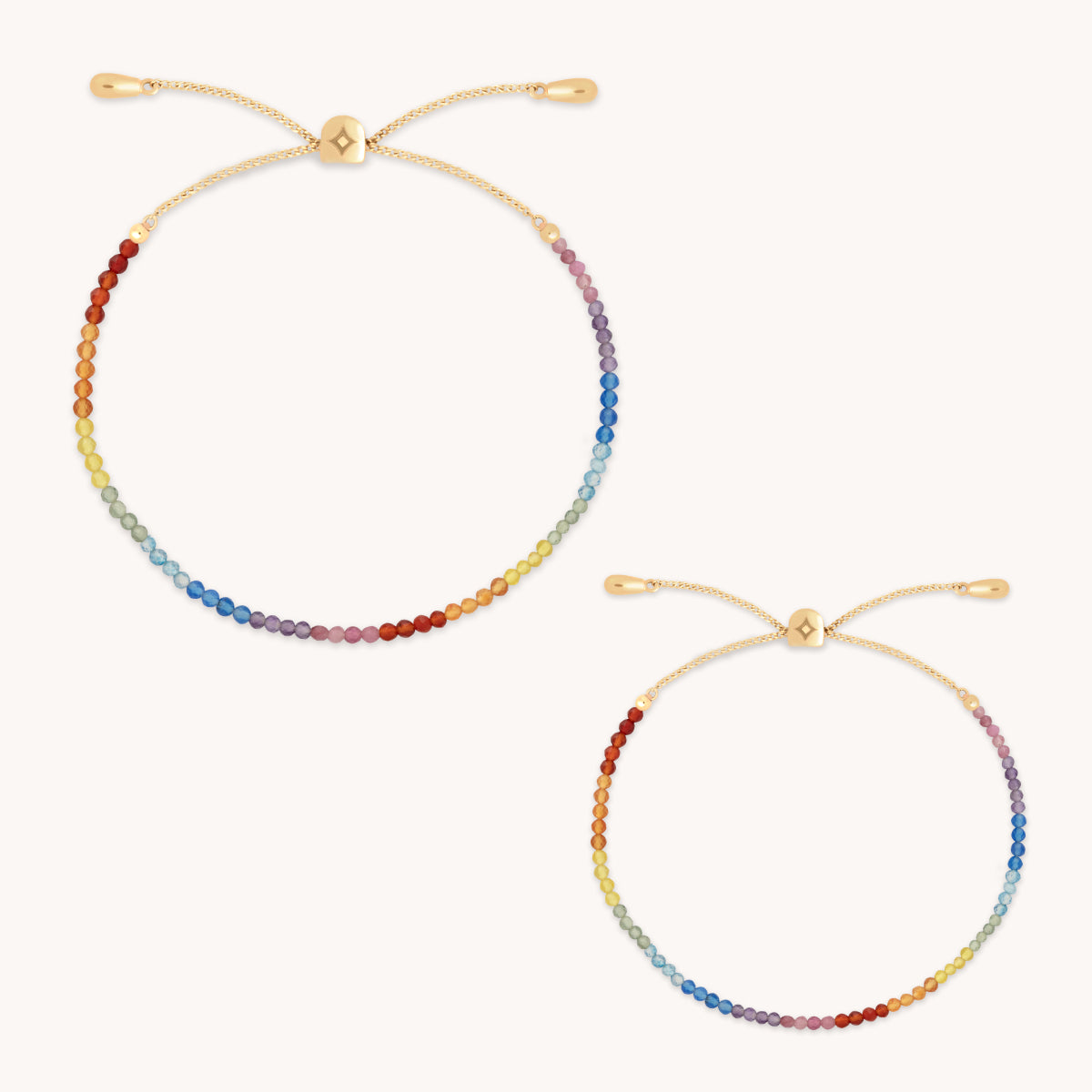 A&M Junior Collection - Mini Me Gemstone Gift Set in 9k Gold - Stacking Sets - Astrid & Miyu