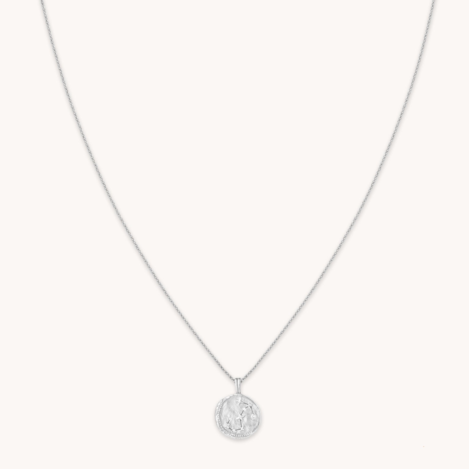 Scorpio Zodiac Pendant Necklace in Silver