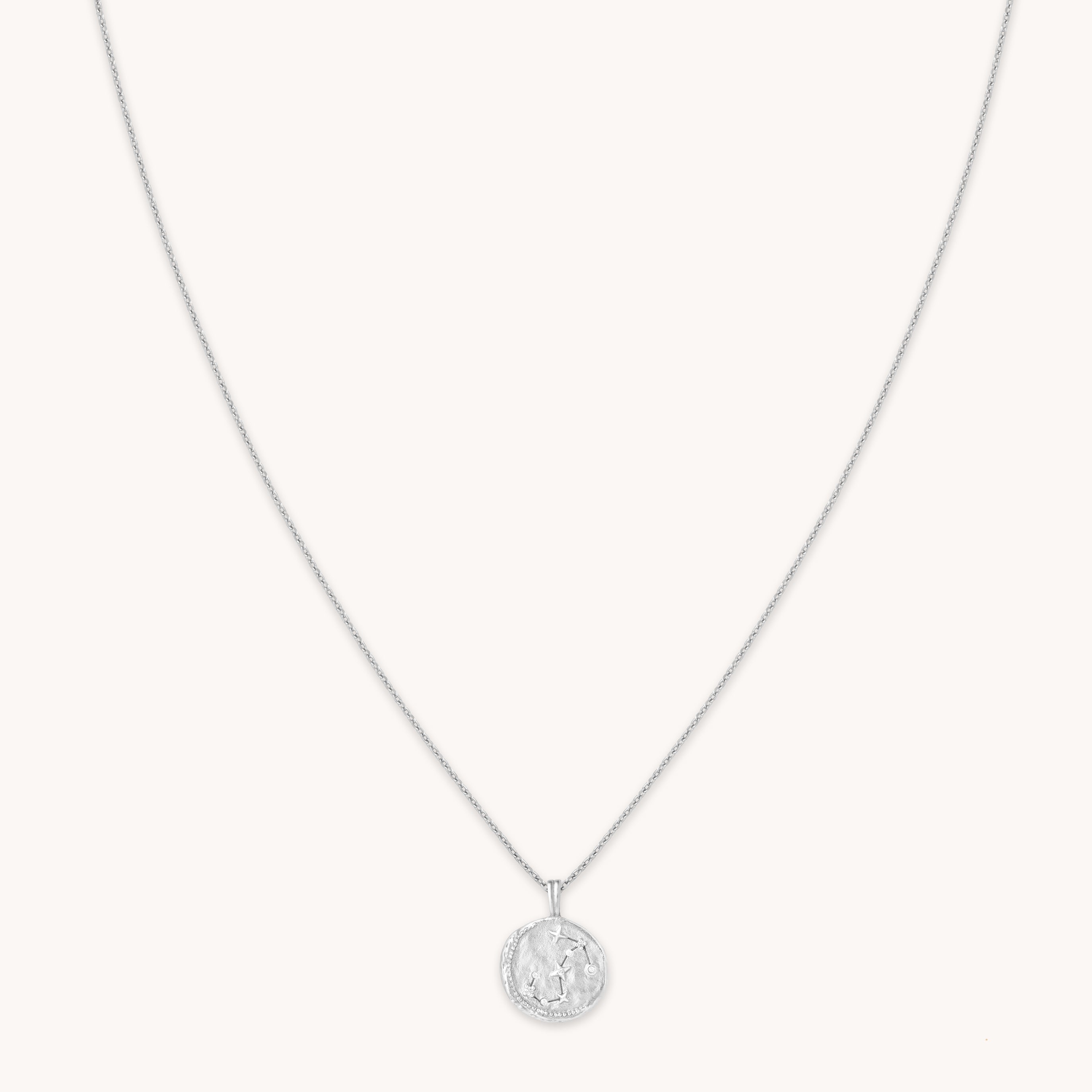 Scorpio Zodiac Pendant Necklace in Silver