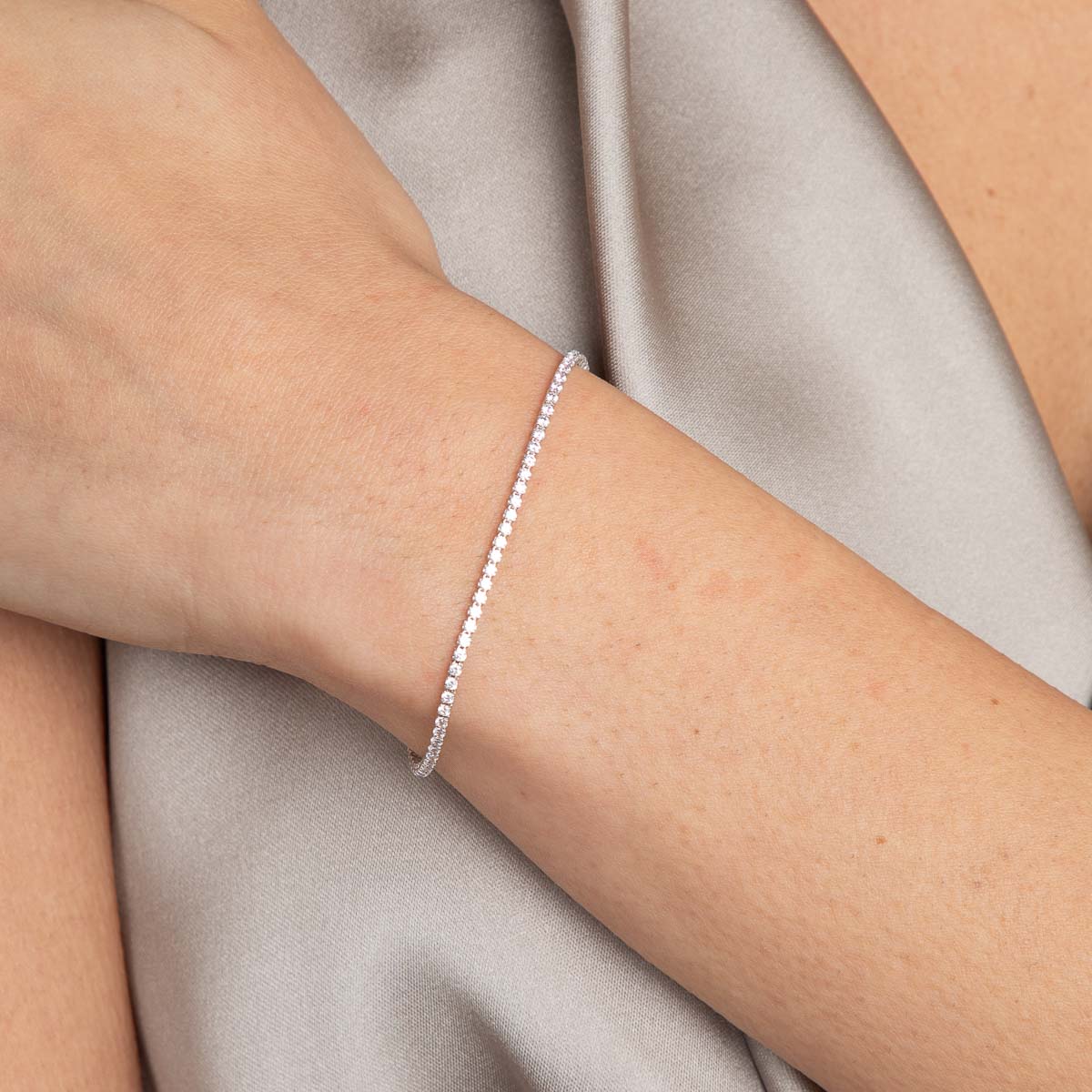 Bold Zodiacs & Zodiac Gift Sets - Tennis Chain Gift Set in Silver - Stacking Sets - Astrid & Miyu
