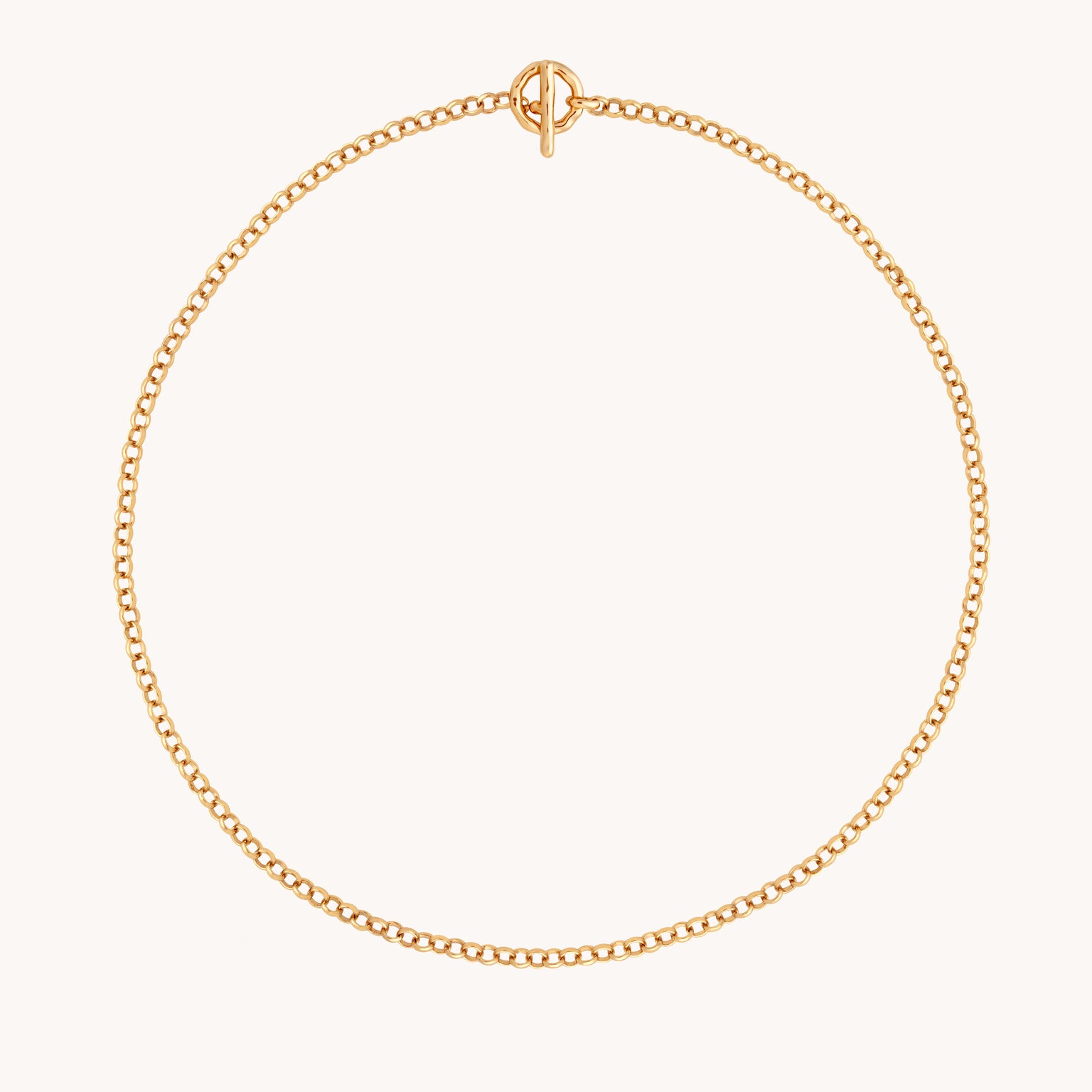 T-Bar Chain Necklace In Gold-Astrid & Miyu