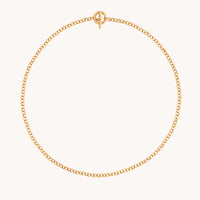 T-Bar Chain Necklace In Gold-Astrid & Miyu