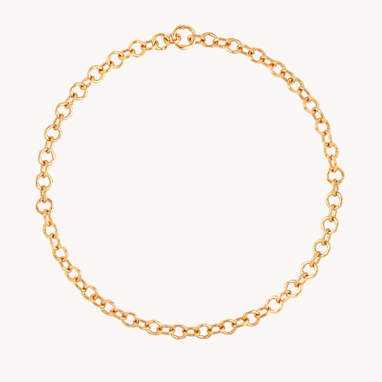 Molten Link Chain Necklace in Gold-Astrid & Miyu