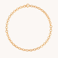 Molten Link Chain Necklace in Gold-Astrid & Miyu
