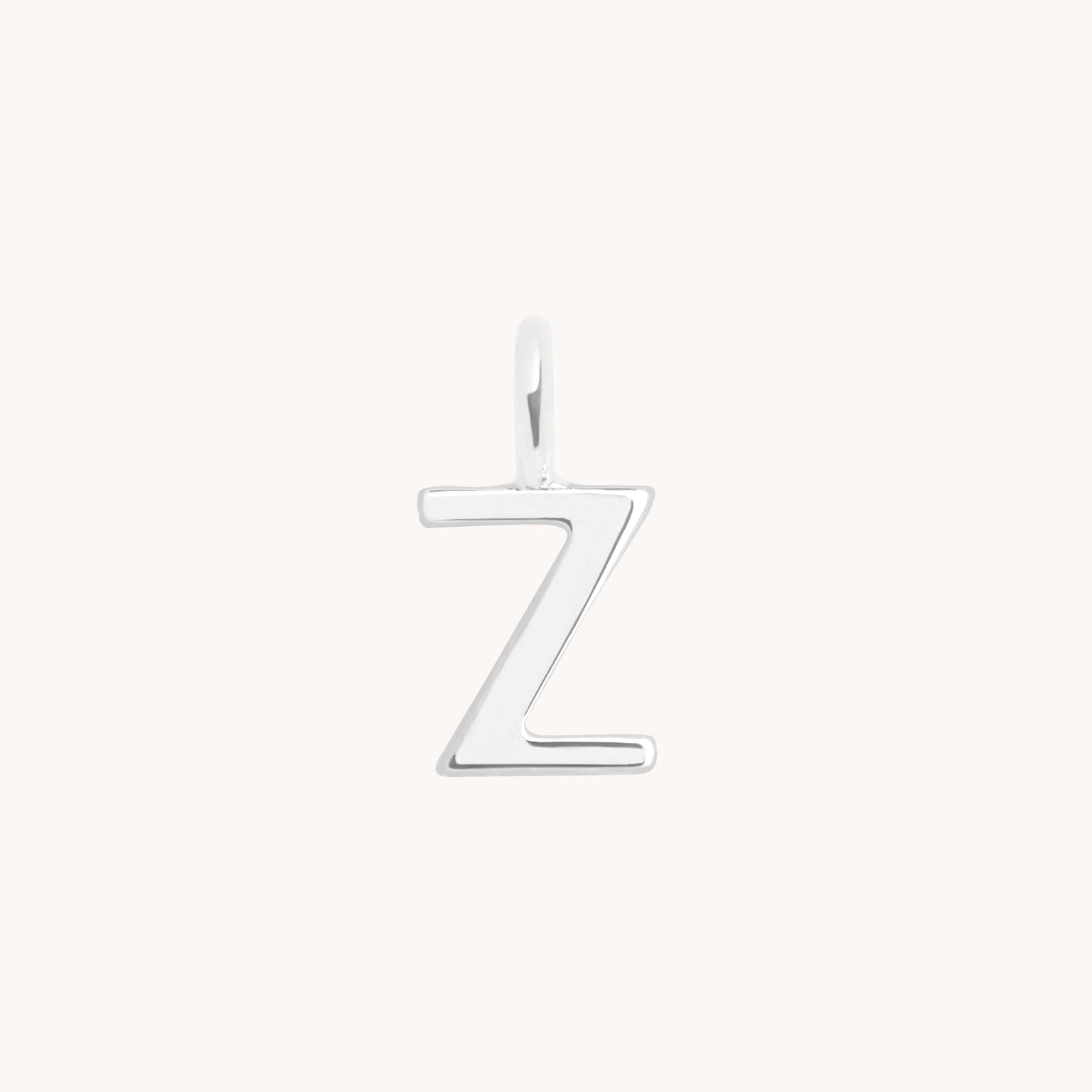 Initial Charms - Z Initial Charm 9k White Gold - Welding Charm - Astrid & Miyu