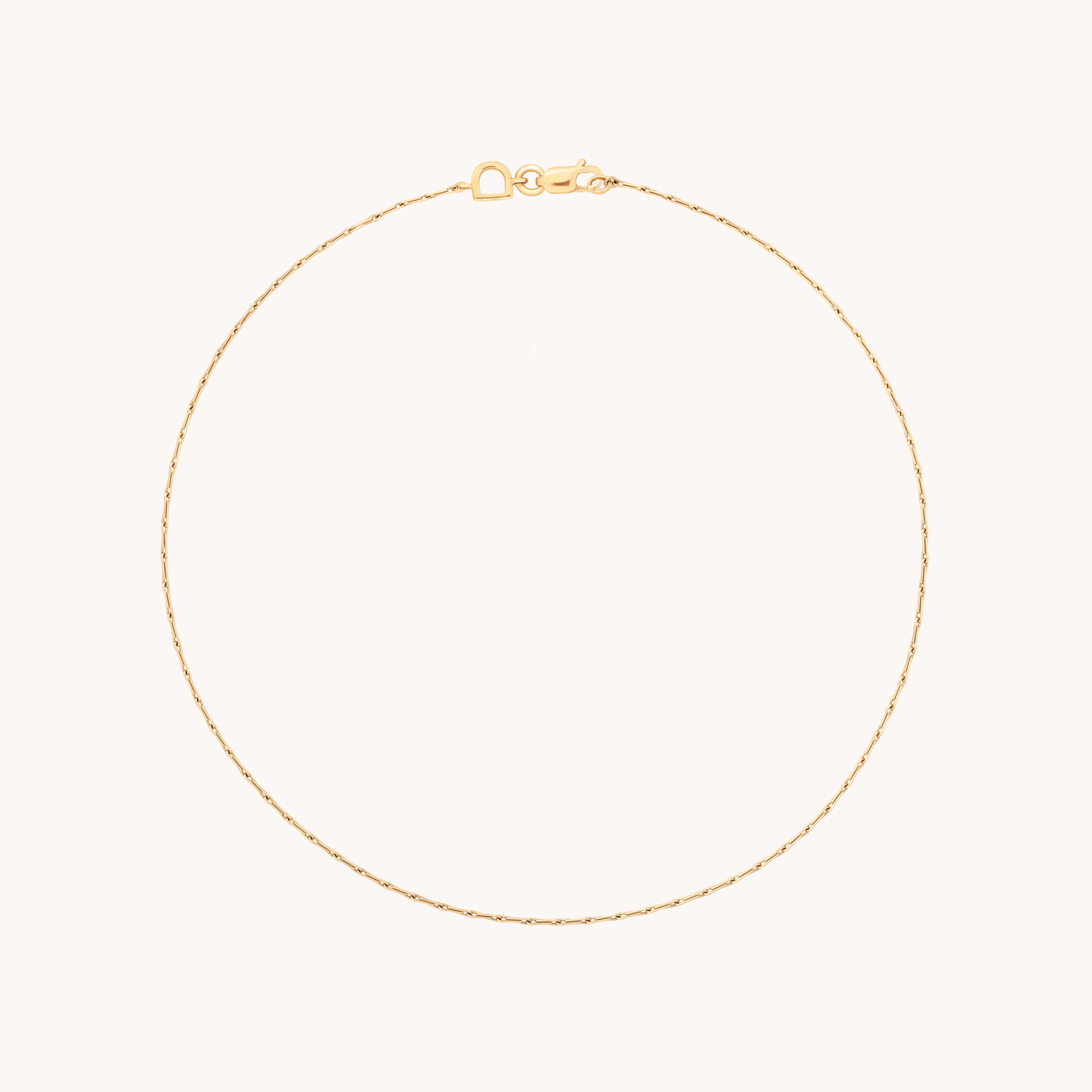 Marylebone Story Chain Anklet in Solid Gold-Astrid & Miyu