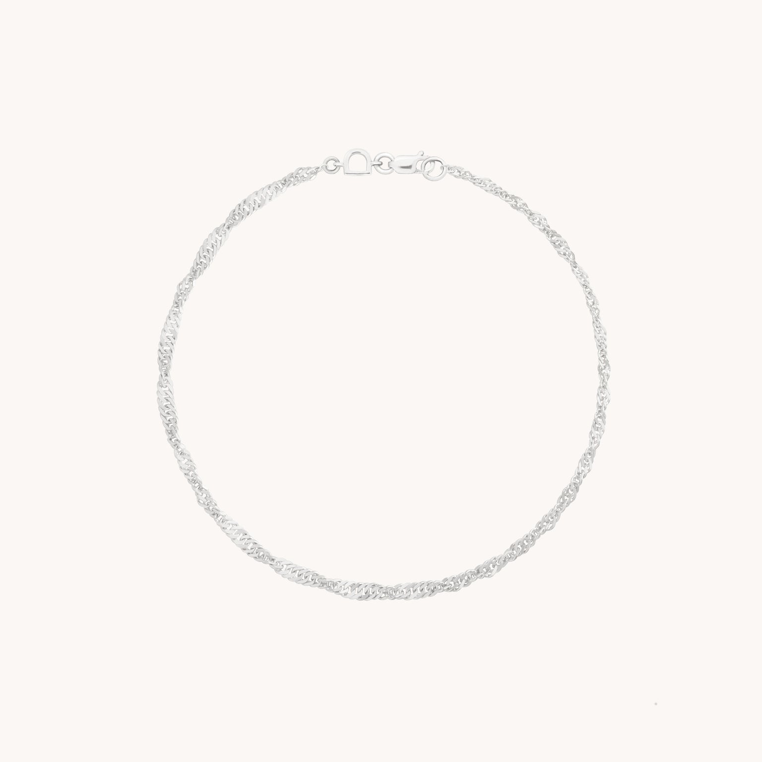 Bold Astrid Story Chain Bracelet in Solid White Gold-Astrid & Miyu
