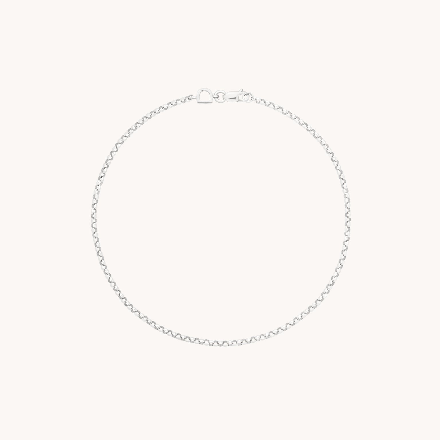 Chelsea Story Chain Bracelet in Solid White Gold-Astrid & Miyu