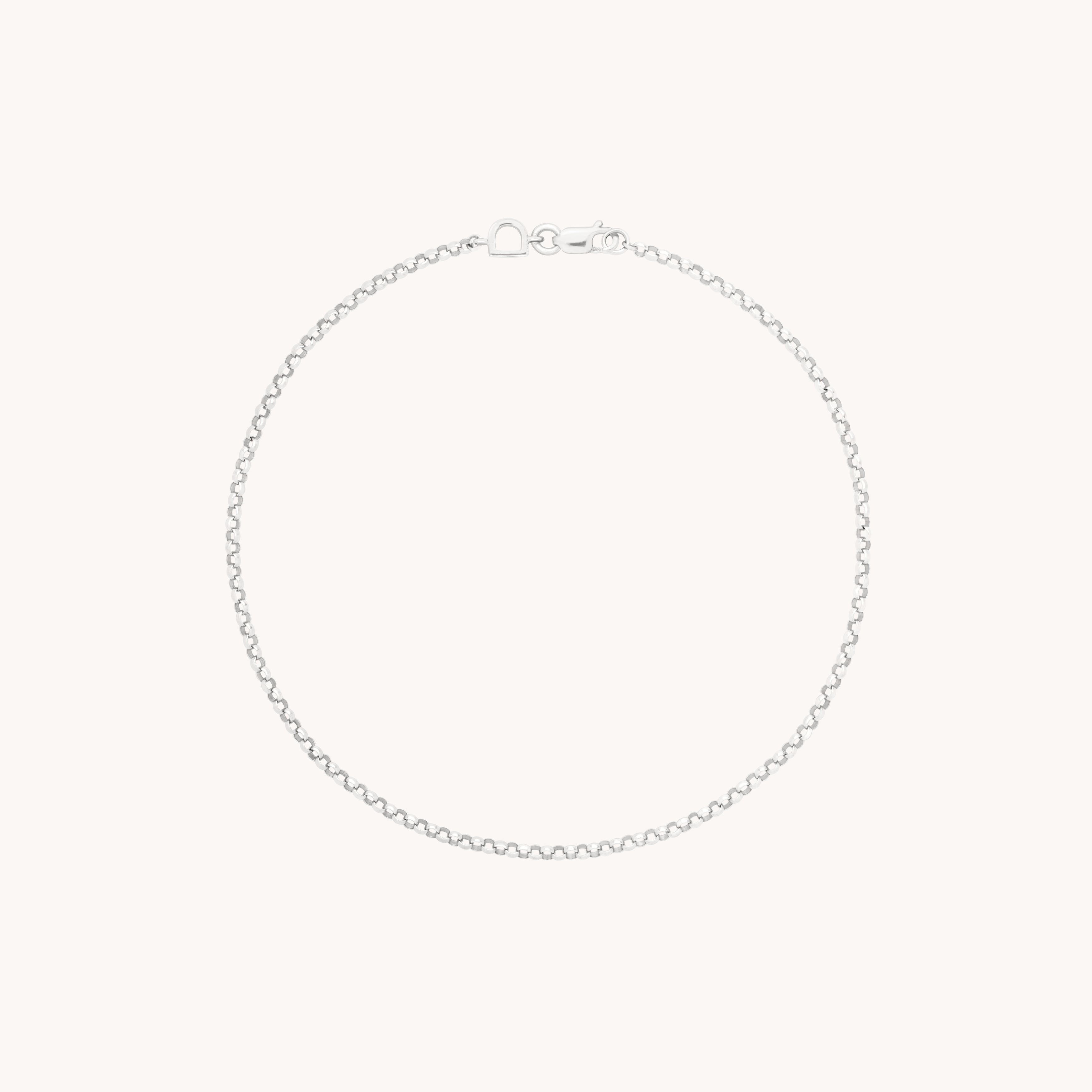 Chelsea Story Chain Bracelet in Solid White Gold-Astrid & Miyu