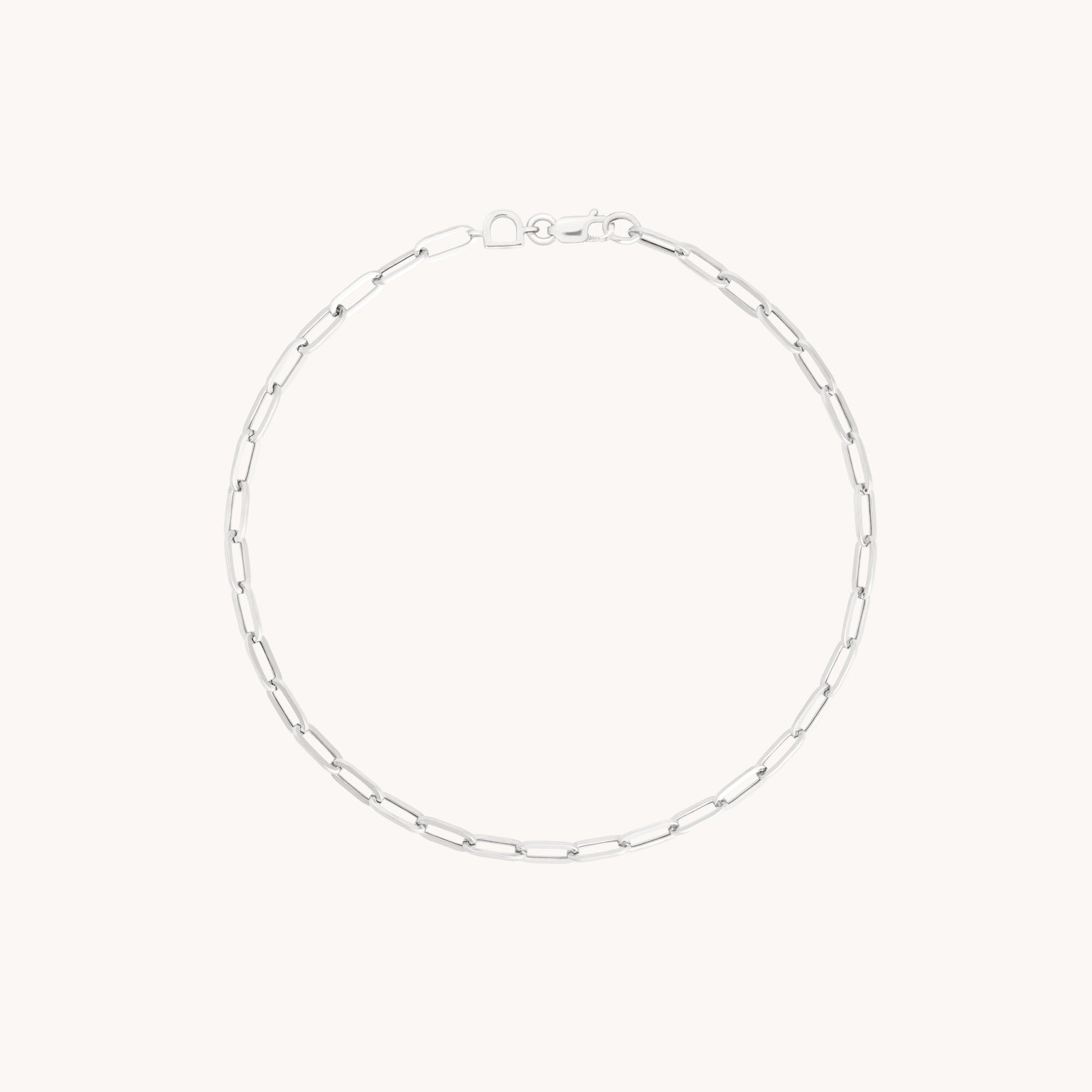 Piccadilly Story Chain Bracelet in Solid White Gold-Astrid & Miyu