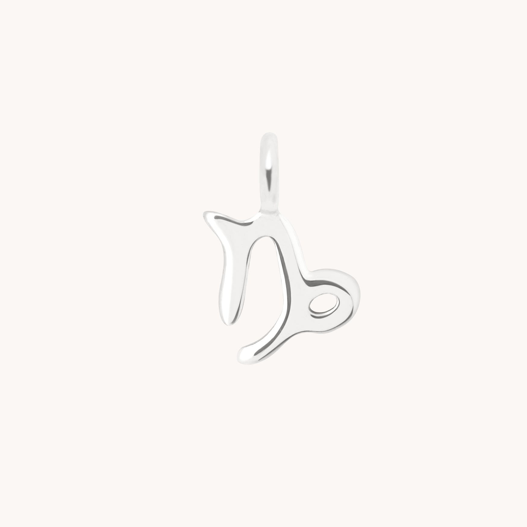 Capricorn Jewellery - Capricorn Zodiac Charm 9k White Gold - Welding Charm - Astrid & Miyu