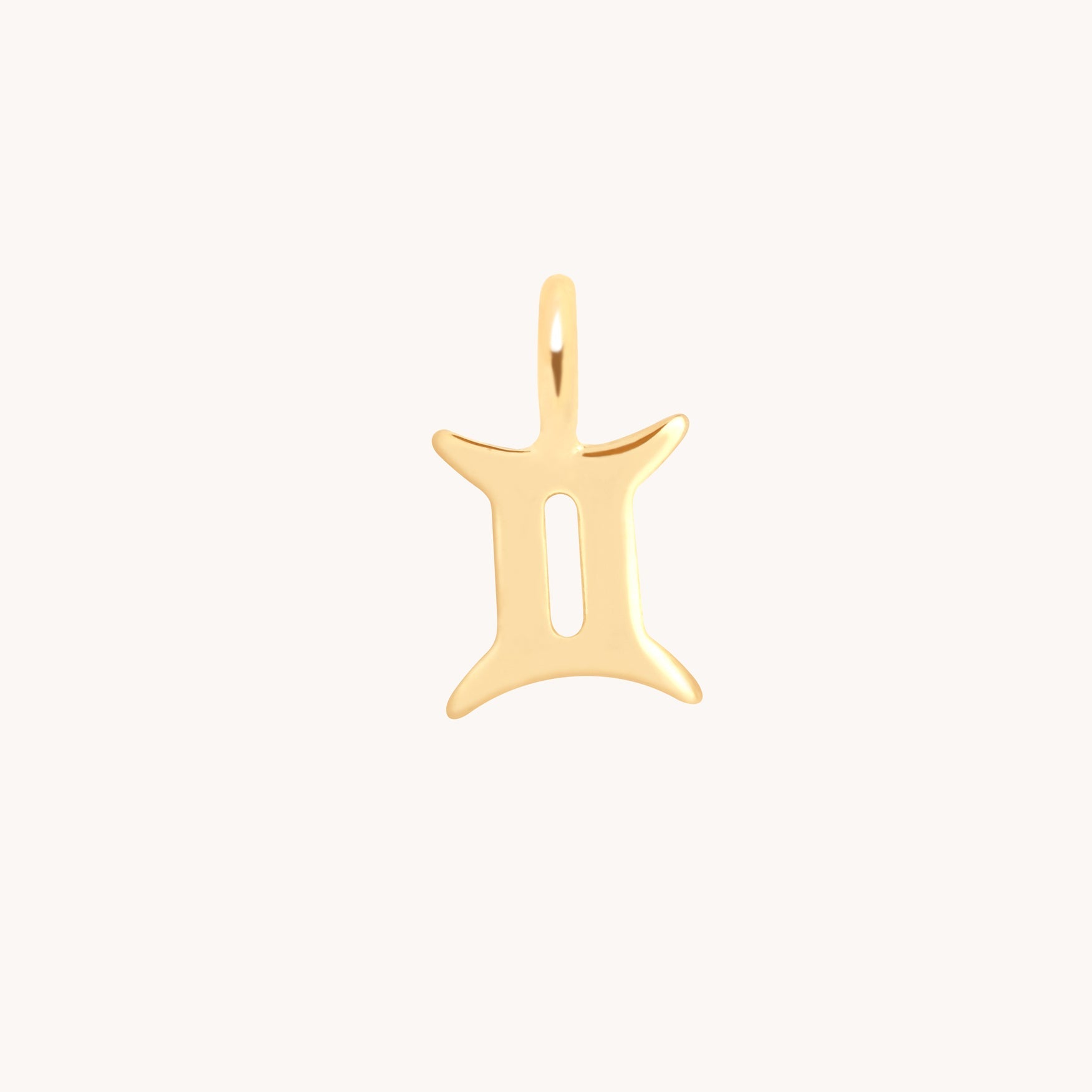 Gemini Jewellery - Gemini Zodiac Charm 9k Gold - Welding Charm - Astrid & Miyu