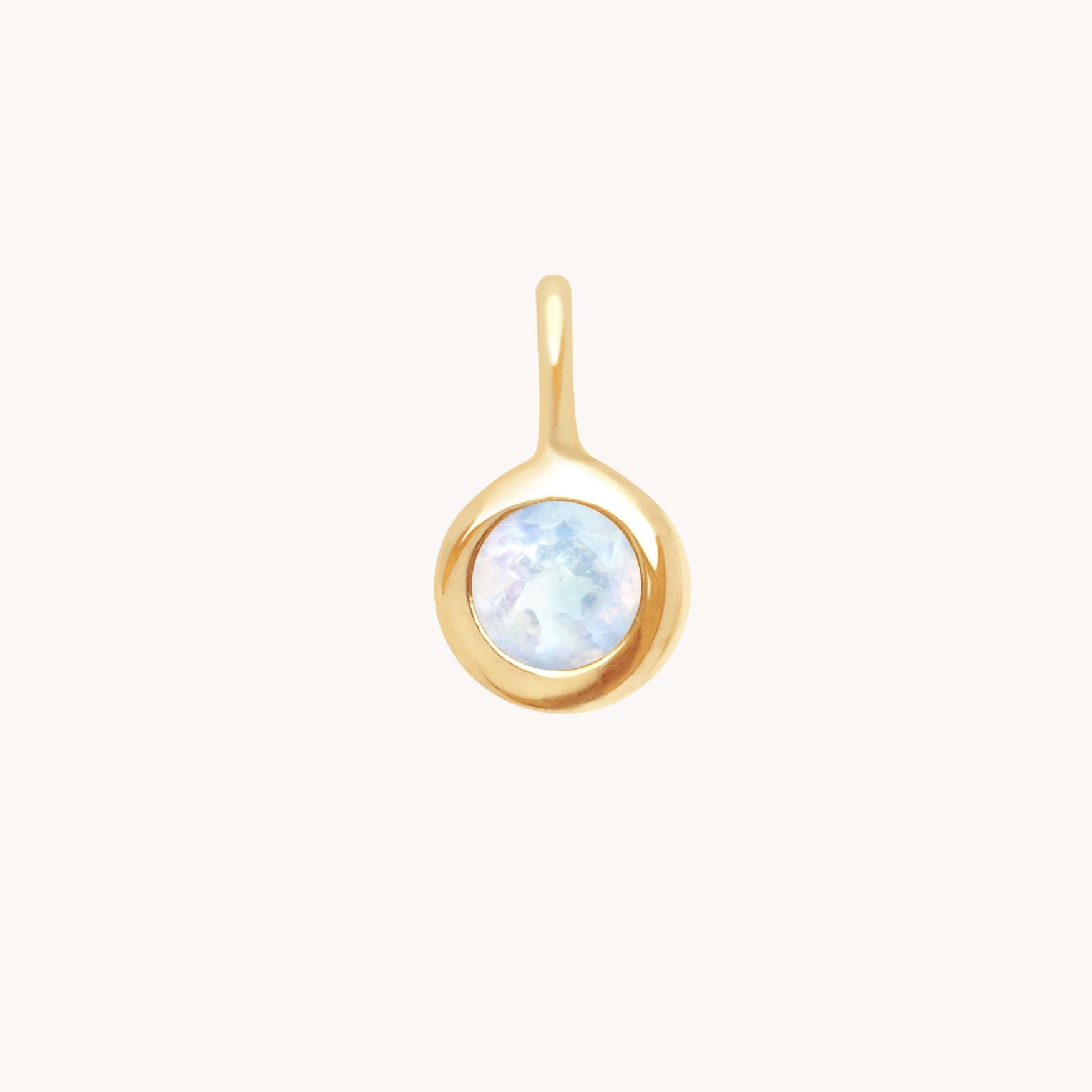 Birthstone Charms - Moonstone New Beginnings Charm 9k Gold - Welding Charm - Astrid & Miyu