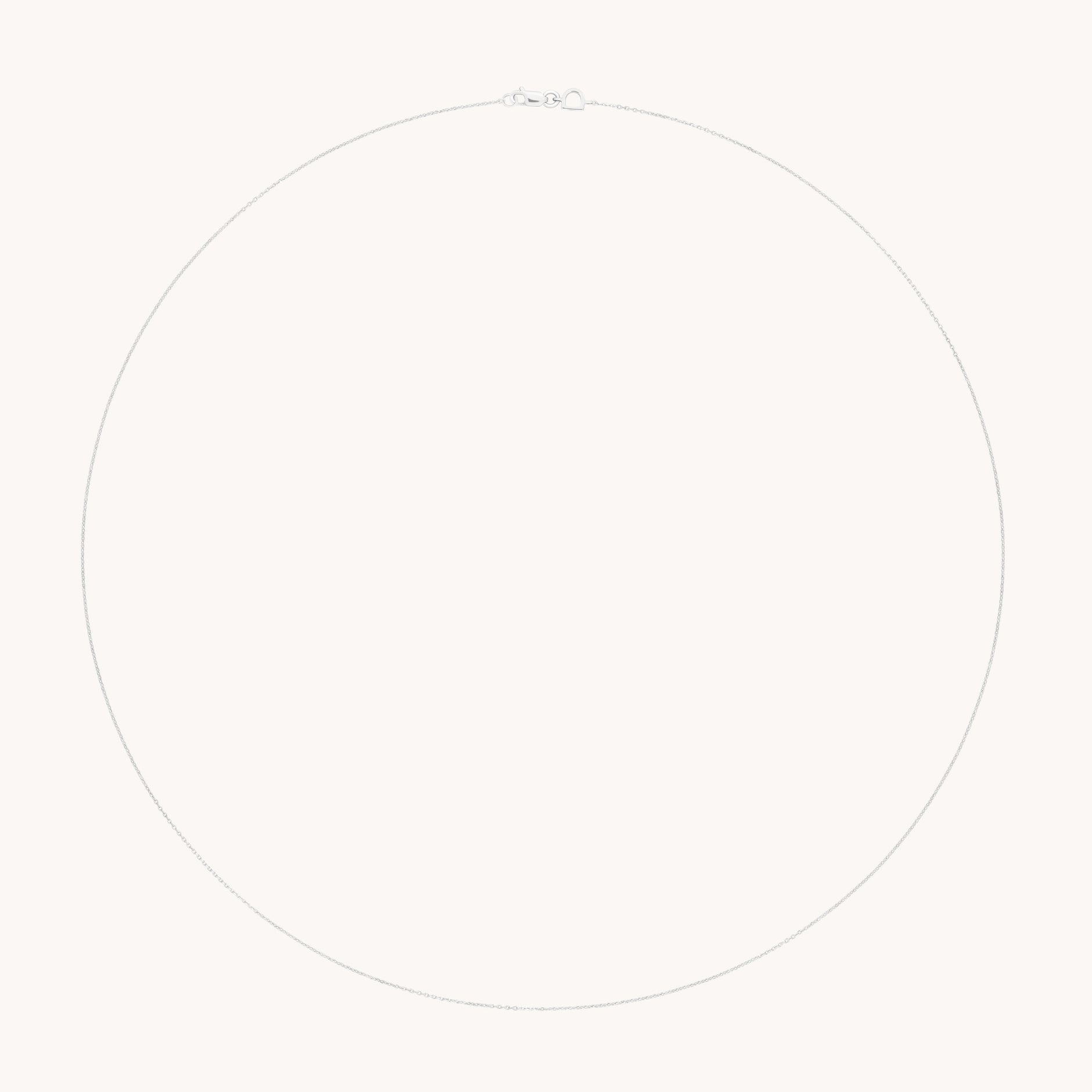 Angel Story Chain Necklace in Solid White Gold-Astrid & Miyu