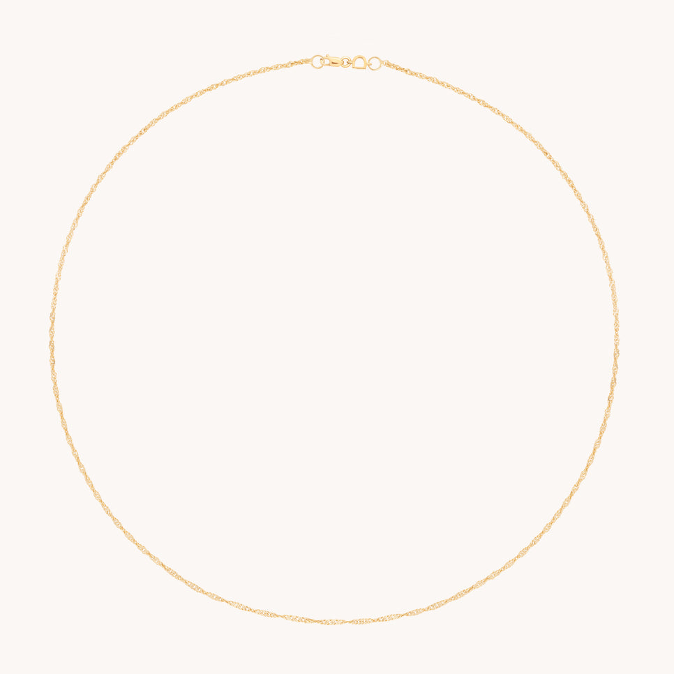 Bold Astrid Story Chain Necklace in Solid Gold-Astrid & Miyu
