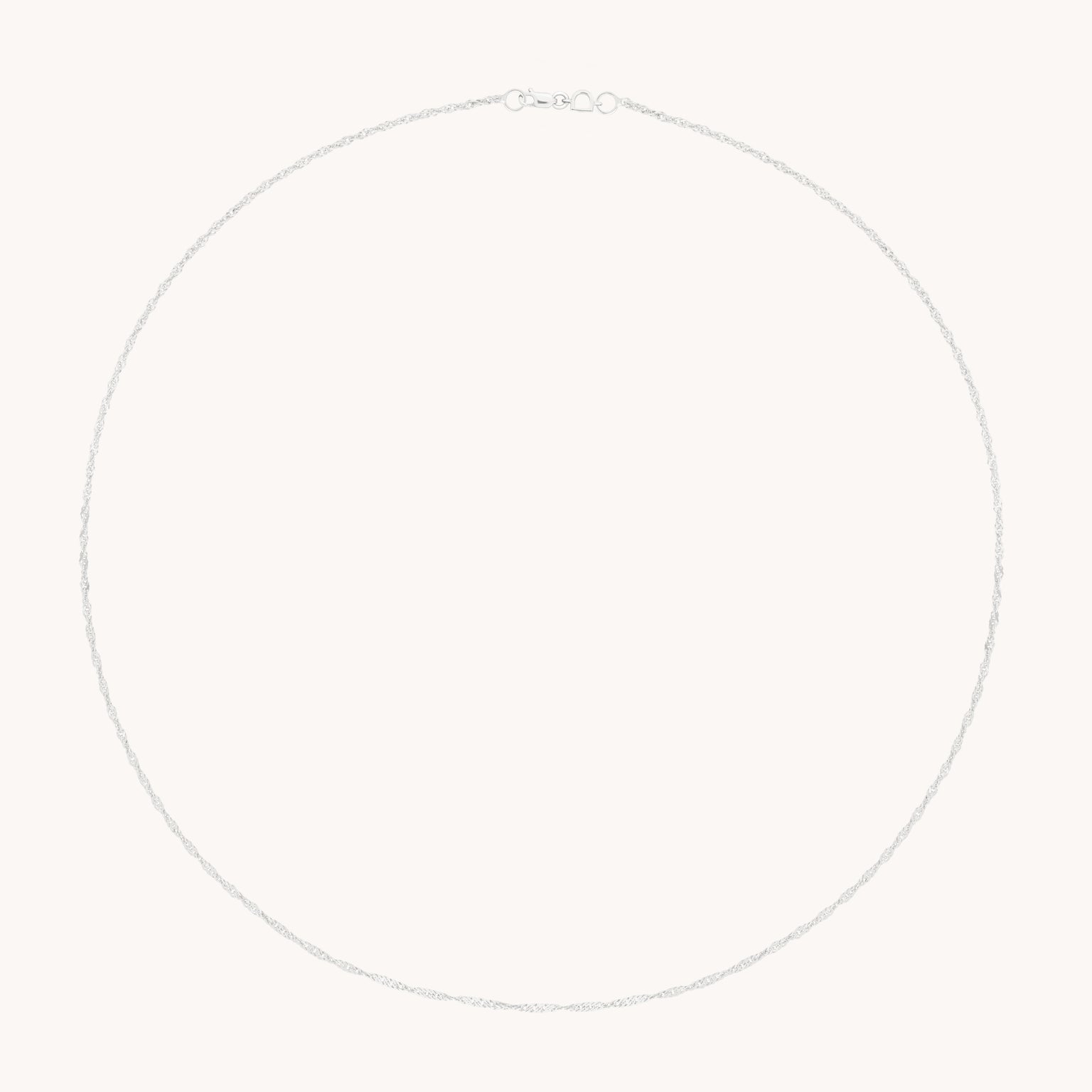 Bold Astrid Story Chain Necklace in Solid White Gold-Astrid & Miyu