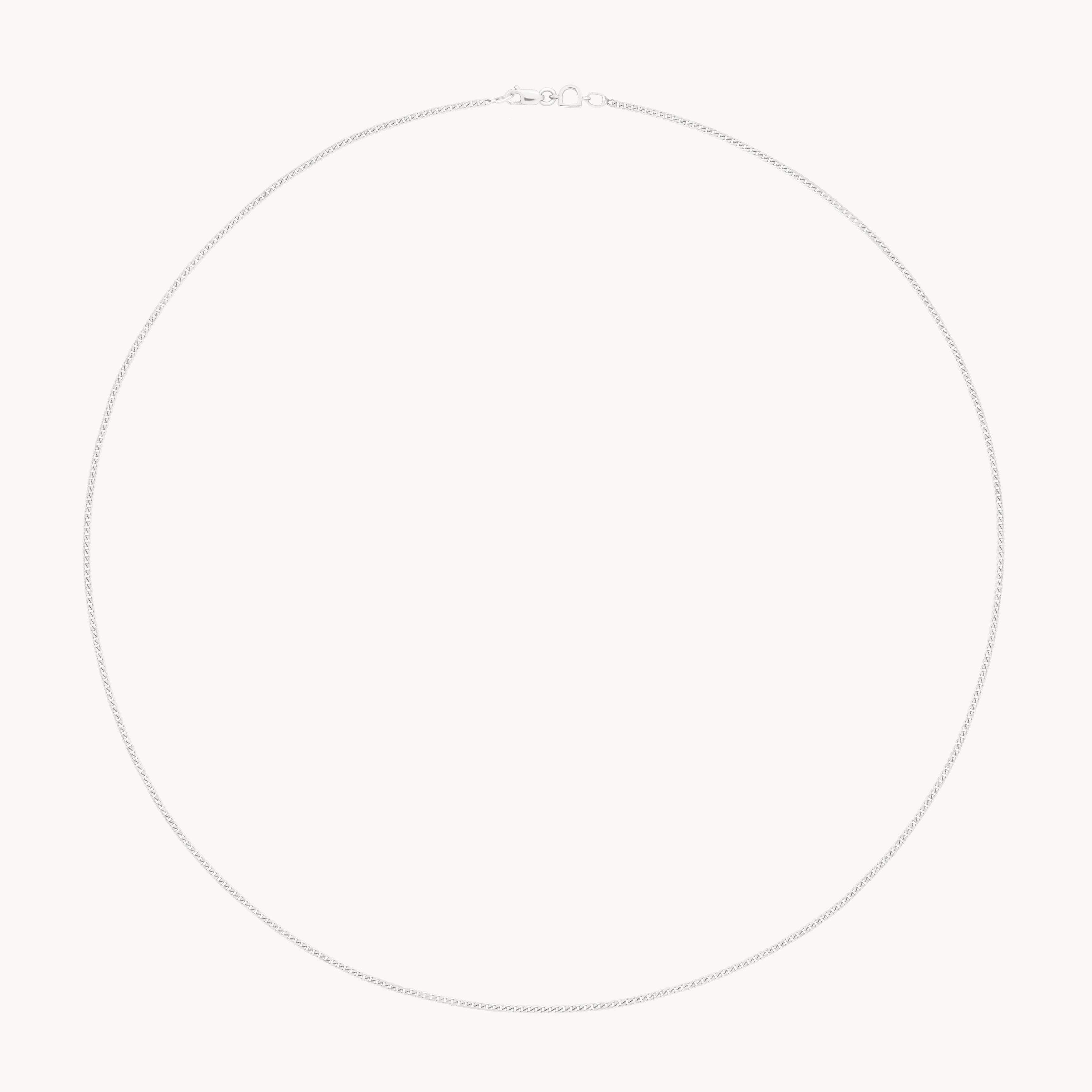 Bold Miyu Story Chain Necklace in Solid White Gold-Astrid & Miyu