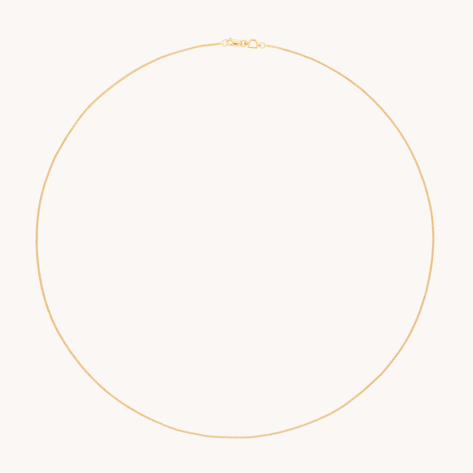 Miyu Story Chain Necklace in Solid Gold-Astrid & Miyu