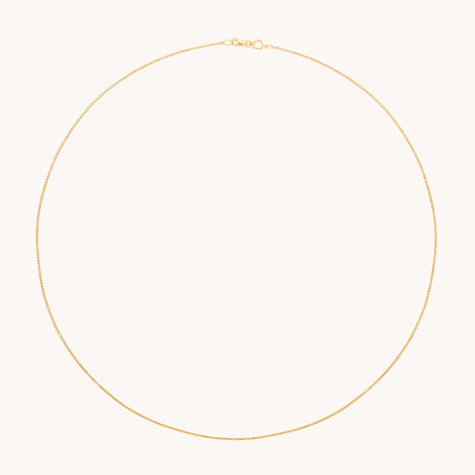 Shoreditch Story Chain Necklace in Solid Gold-Astrid & Miyu