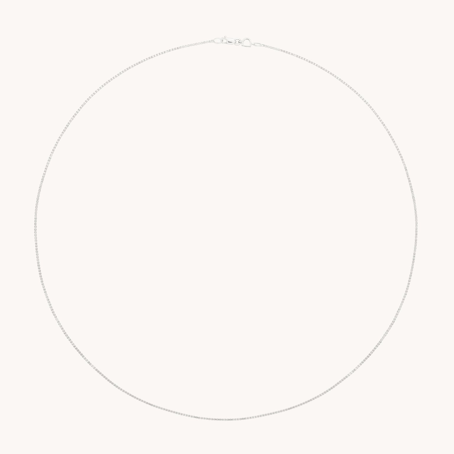 Shoreditch Story Chain Necklace in Solid White Gold-Astrid & Miyu