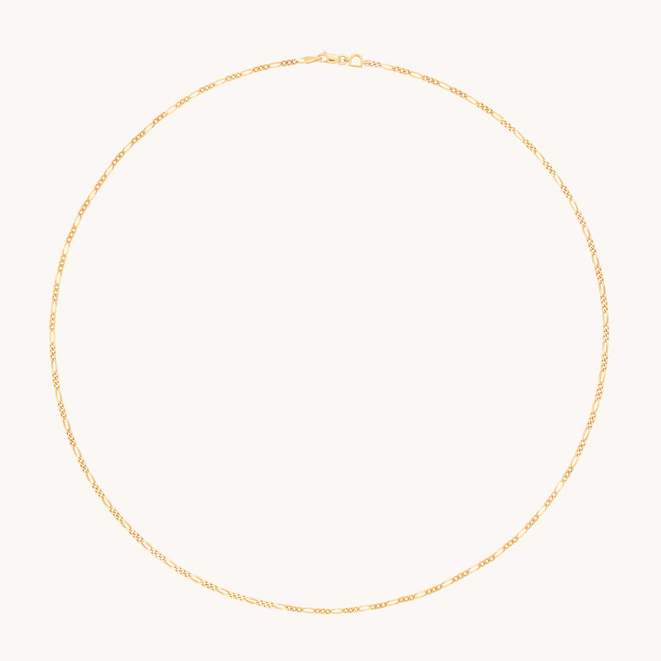 Soho Story Chain Necklace in Solid Gold-Astrid & Miyu