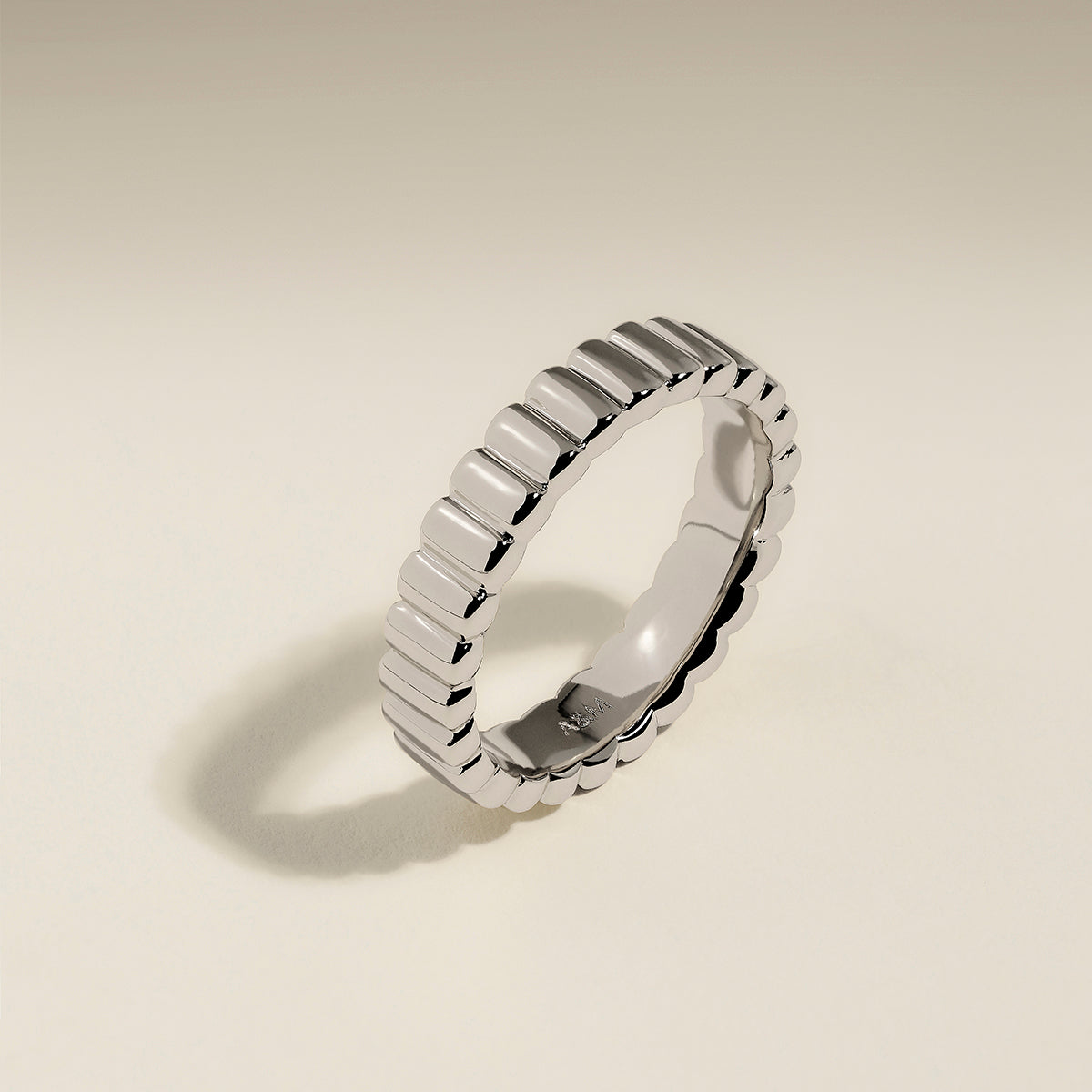 Ridged Ring in Silver